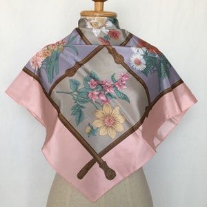 *$10 for 2* Vintage JONES WEAR floral square scarf